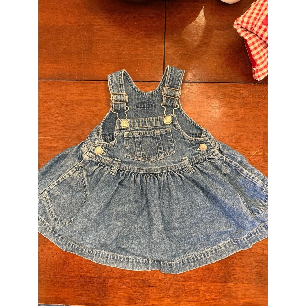 Vintage baby gap overall dress Y2K denim